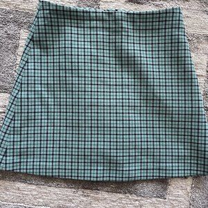 Aritzia high waited a-line mini skirt - stretch flannel